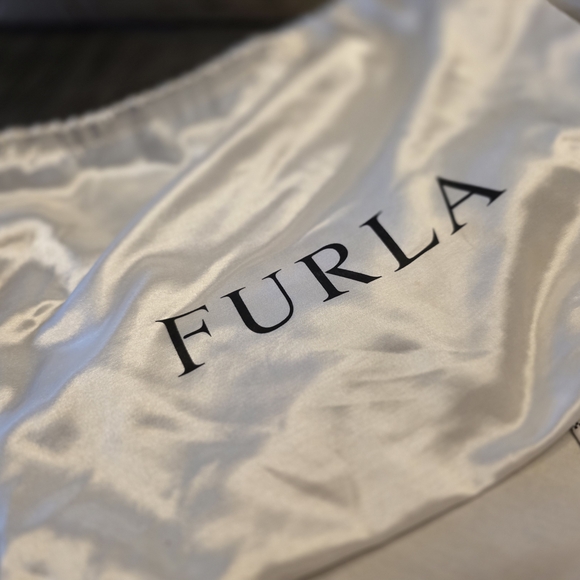 Furla Blue Mini Jelly Top-Handle Bag with Pearl Butterfly Detail - Picture 4 of 16